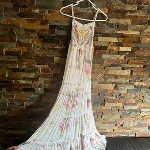 Free People Boho Multicolor Maxi Dress XS